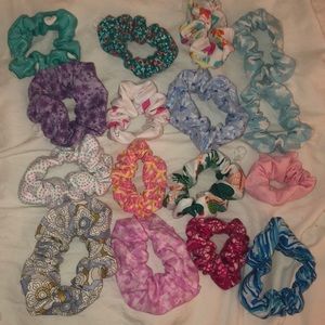 various scrunchies